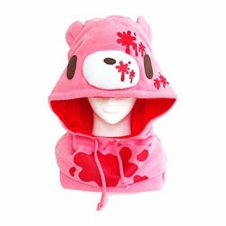 Sazac Kigurumi Cap Neck Warmer Gloomy Bear Pink Cosplay Costume Party Plush