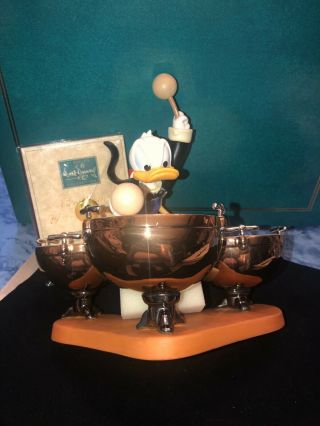 Wdcc Disney Donald Duck’s Symphony Hour Drum Beat Figurine Figure Statue - Mib Nos