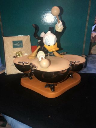 WDCC Disney Donald Duck’s Symphony Hour DRUM BEAT Figurine Figure Statue - MIB NOS 2