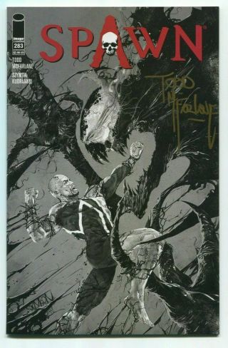 Spawn 283 Image Expo B&w Variant Signed Todd Mcfarlane See Scans