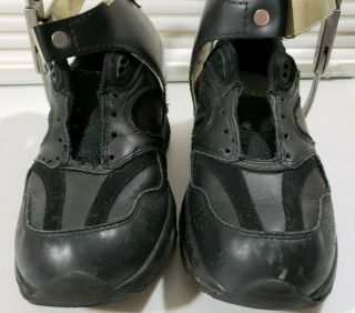 Set Leather Metal Leg Braces Mens US 9.  5 AETREX Shoes Steampunk Single Brace 2