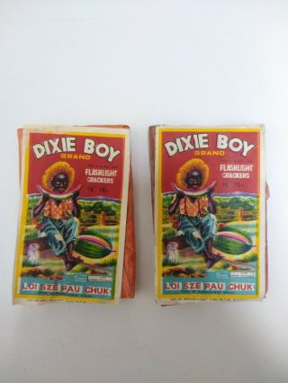 Dixie Boy Brand Firecracker 2 Packs Flashlight Crackers Label Only Class 3