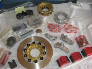 Brembo Gold Line Vintage Package.  Floating Disc,  Ti Buttons,  Pads,  Rear Master