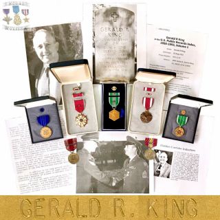 Named Vietnam War Army Legion Of Merit Commendation Medal Gerald R.  King Group