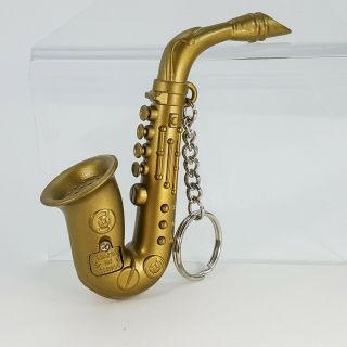 Mini Saxophone 4 " Key Chain W/ Buttons Sound Demo Mode Musical