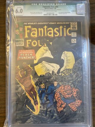Fantastic Four 52 Cgc 6.  0 1st App Black Panther (jul 1966) Qualified