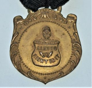 Masonic Medal With Ribbon,  Aleppo 