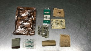 Vietnam War Era C Ration Accessory Packet 1961 Opened With All Contents
