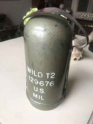 Theodolite Wild T2 - T1 Heerbrugg Switzerland Bullet Case Only Surveying