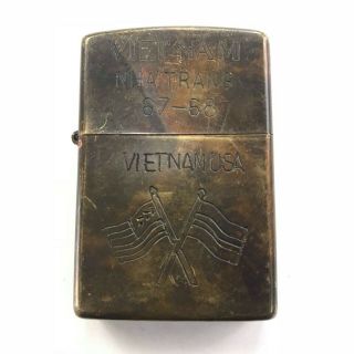 Vietnam War Zippo Lighter Nha Trang 67 68 Vintage