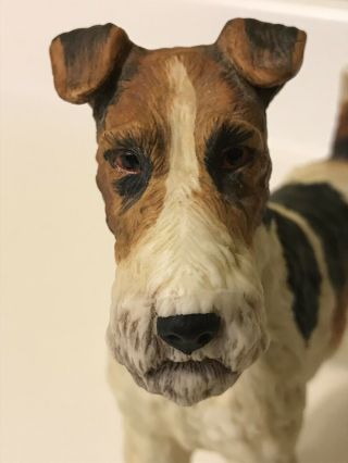 Vintage Andrea By Sadek Wire Hair Fox Terrier Dog Figure Figurine Japan 3