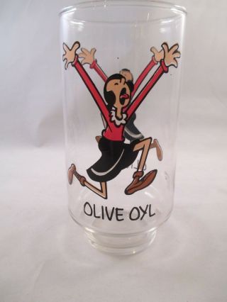 Olive Oyl From Popeye Drinking Glass 1975 Coca - Cola Kollect - A - Set Series