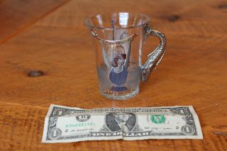 1904 Masonic Shriner Glass Whiskey Sipper Cup Pittsburgh Pa.  /atlantic City Nj.