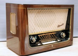 Restored Telefunken Rondo 55/ts Vintage Tube Radio 50s Art Deco Condi