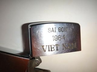 Vietnam War Year 1964 Zippo Lighter SAIGON 1964 VIETNAM,  USSF MACV - SOG Logo 3