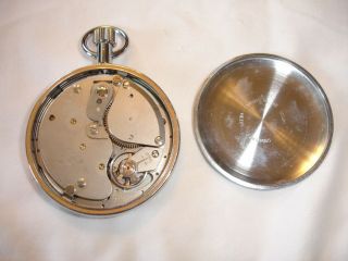 Vintage Hanhart Junghans 3 Dial Chronograph 1/10 Second Pocket Stop watch 2