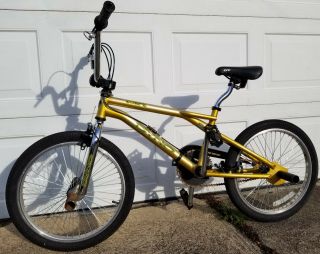 Gold Yellow Vintage Gt Dyno Compe Bmx Bike Mid Old School 90s Freestyle
