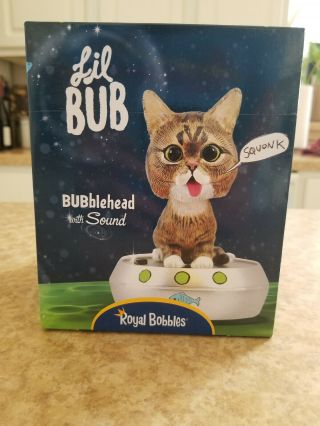 Lil Bub Talking Cat Bobblehead Aspca Fund Royal Bobbles Limited Edition Box