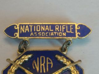 Vintage NRA Medal - National Rifle Association Gallery Expert medal pin 2
