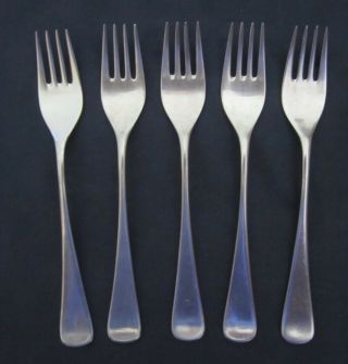 Five Wmf Cromargan Germany Finesse Salad Lunch Fork 7 " Stainless Steel Flatware