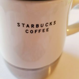Starbucks White Urban Desk Travel Coffee Mug Ceramic Stainless Steel With Lid Fs