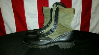Vtg Vietnam War Era Jungle Boots Spike Protective Size 8xn Combat Military