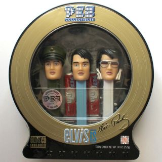 Elvis Limited Edition Pez Dispenser In Tin