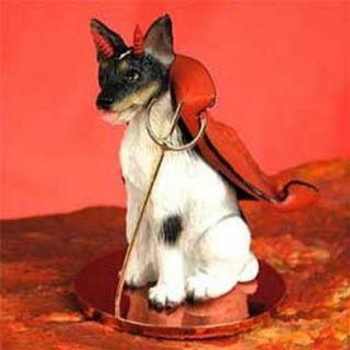 Rat Terrier Devil Dog Tiny One Figurine Statue