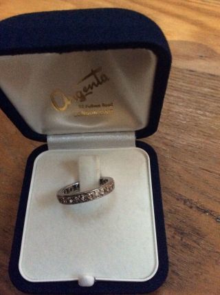 Vintage 18 Carat White Gold Diamond Eternity Ring