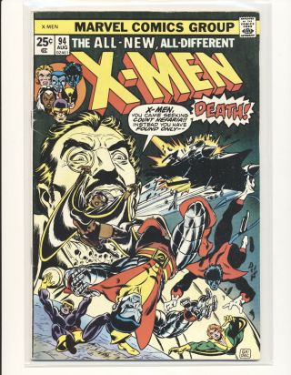 X - Men 94 - X - Men Cont.  From Gs X - Men 1 Vg/fine Cond.