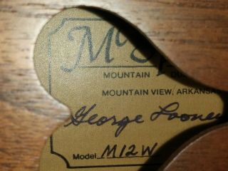 Vtg 1997 WALNUT McSpadden Mountain Dulcimer M12W George Looney with Padded Case 3