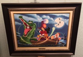 Disney Parks Hook,  Time And Tinker Le Giclee On Canvas By Daniel Killen