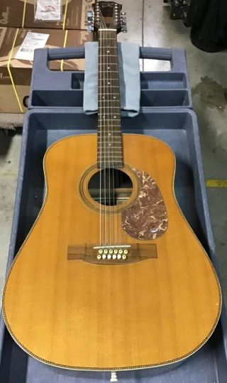 Vintage 1986 Epiphone By Gibson Pr 715 - 12 Natural Acoustic Guitar Last Year