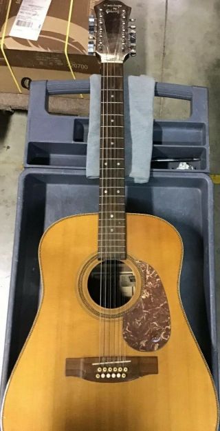 Vintage 1986 Epiphone by Gibson PR 715 - 12 Natural Acoustic Guitar Last Year 2