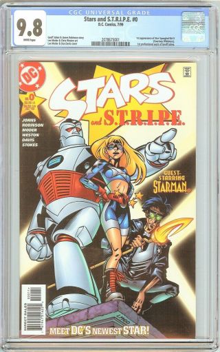 Stars And S.  T.  R.  I.  P.  E.  0 Cgc 9.  8 White Pages (1999) 2078675001