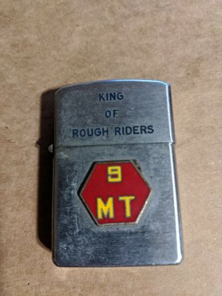 9th Marine Transport,  King Of Rough Riders,  Vietnam Era Zippo Syle Lighter