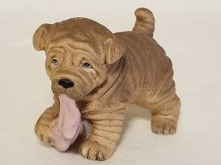 Home Interiors Co Shar Pei Puppy Dog Figurine Collectible