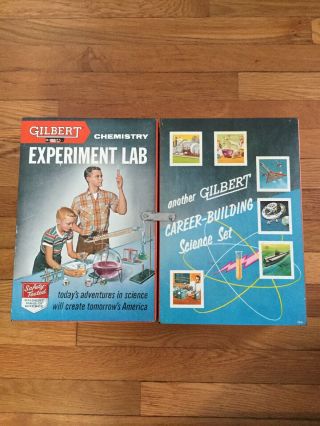 Vintage 1958 Gilbert Chemistry Experiment Lab 12075