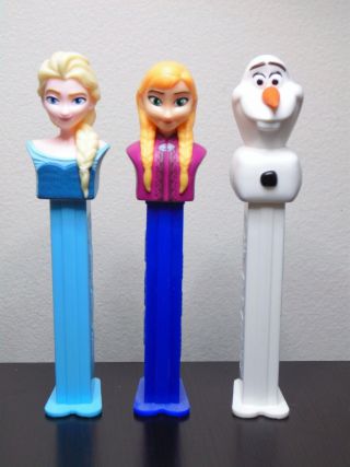 Disney Frozen Pez Dispensers - Set Of 3 - China 7.  5