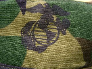 US MARINE CORPS USMC ERDL CAMO CAMOUFLAGE 8 POINT COVER CAP HAT 3