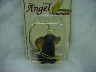 Flat - Coated Retriever Dog Angel Ornament Resin Figurine Christmas Collectible