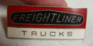 Vintage 2 " Freightliner Trucks Enamel Lapel Pin 18 Wheeler Rig Trucking Company
