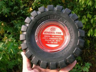 Vintage General Tire Ashtray From Charlotte Nc