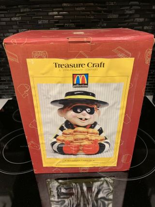 Mcdonalds Treasure Craft Hamburgular Cookie Jar 1997