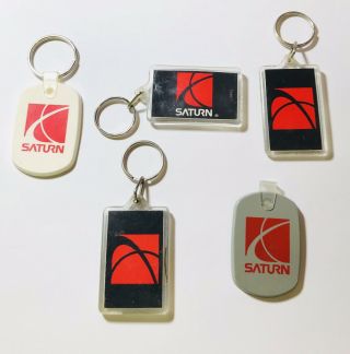 Vintage Keychains Saturn Gm Dealership Car Key Ring