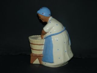 Black American Mammy Scrub Woman Cookie Jar 2