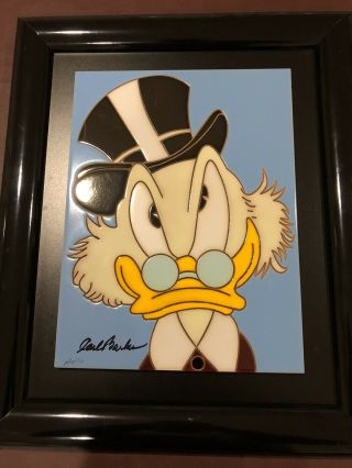 Carl Barks Signed Uncle Scrooge Tile