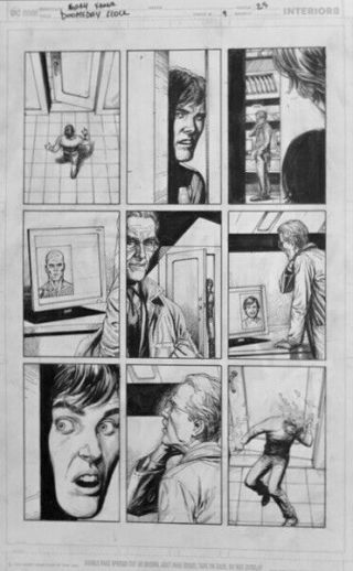 Gary Frank Doomsday Clock Comic Art 9 P25 Batman,  Watchmen,  Superman