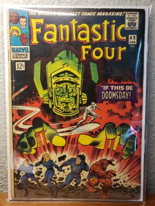 Fantastic Four 49 (1966) 1st Full App.  Of Galactus - 1st Silver Surfer Cover