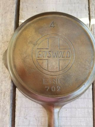 Griswold Erie 4 Large Slant Logo W/heat Ring P/n 702
